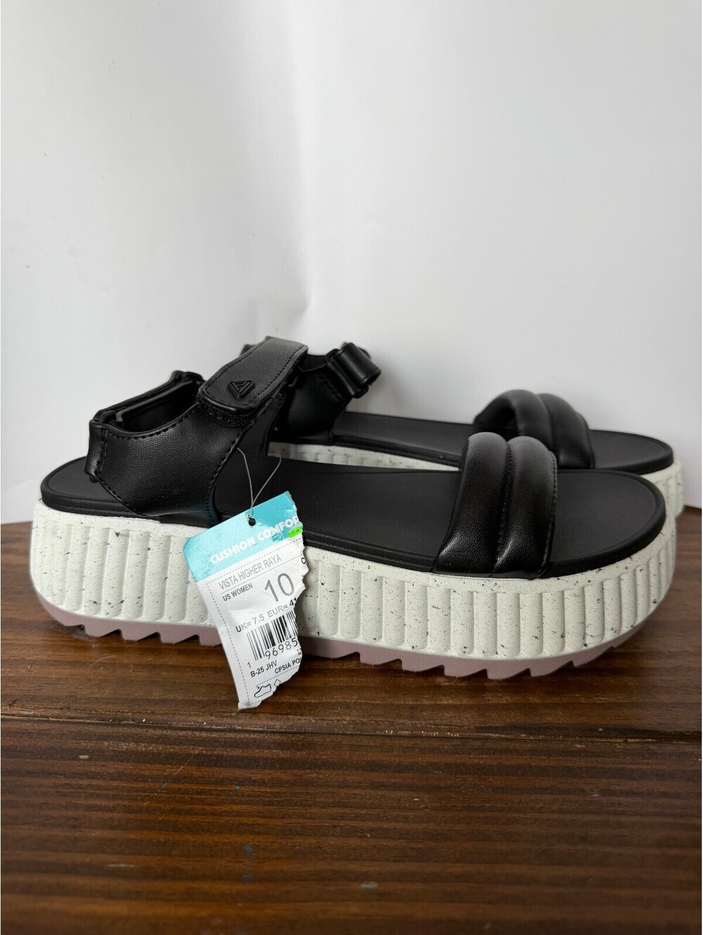Reef Vista Higher Raya Women's Platform Sandals Size 10 Black
